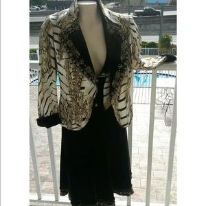 Alberto makali 3 piece suit halter dress so 8